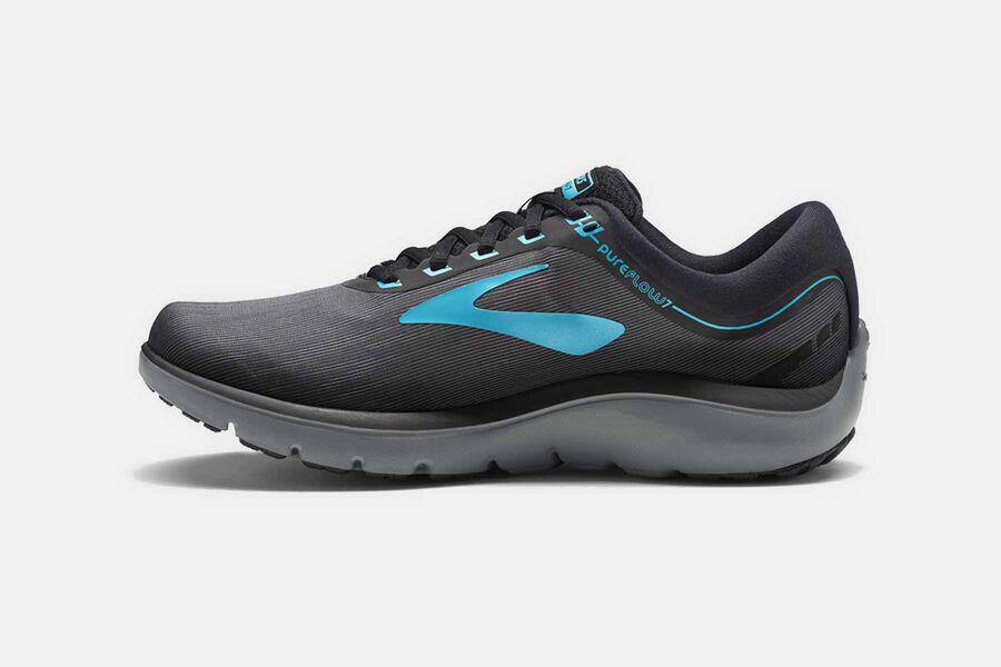 Brooks Pureflow 7 Road Running Shoes Womens - Dark Grey/Blue - USMHL-7219